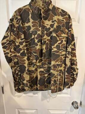 Vintage Duck Bay Camo Field Work Jacket Size Large Lined – ,